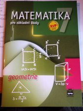 kniha Matematika 7  Geometrie, SPN 2020