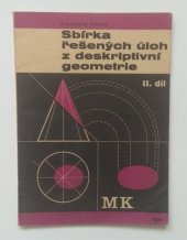 kniha Sbírka řešených úloh z deskriptivní geometrie, SPN 1966