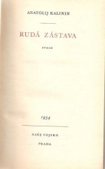 kniha Rudá zástava Román, Naše vojsko 1954