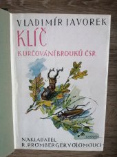 kniha Klíč k určování brouků ČSR (Klíč běžnějších brouků našeho území a návod pro sběratele), R. Promberger 1947