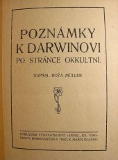 kniha Poznámky k Darwinovi po stránce okkultní, Sfinx 1920