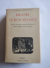 kniha Bratři Turgeněvové Pověst, Topičova edice 1946