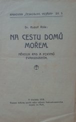 kniha Na cestu mořem  Několik rad a pokynů evakuovaným , Inform.-osvětový odbor Československého vojska na Rusi  1919