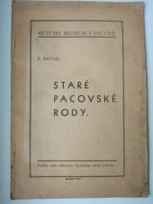 kniha Staré pacovské rody, Spořitelna města Pacova 