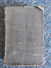 kniha Slovník latinsko-český se zřetelem k potřebě žactva středních škol, Kvasnička a Hampl 1926