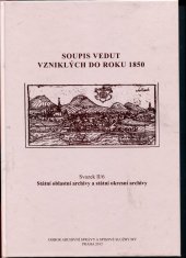 kniha Soupis vedut vzniklých do roku 1850 II/6, Odbor archivní a spisové služby MV ČR 2015