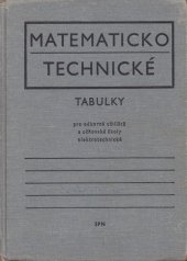 kniha Matematickotechnické tabulky pro odborná učiliště a učňovské školy elektrotechnické, SPN 1978