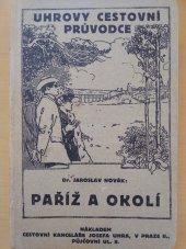 kniha Průvodce po Paříži. [I-II], Josef Uher 1925