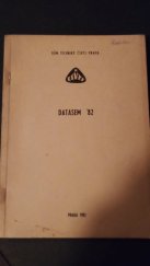 kniha DATASEM '82 [sborník přednášek z 2. ročníku databázového semináře] ČSVTS, Praha 1982, Dům techniky ČSVTS 1982