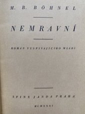 kniha Nemravní Román vyspívajícího mládí, Sfinx, Bohumil Janda 1931