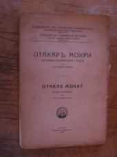 kniha Otakar Mokrý, Sofijski universitet 1929