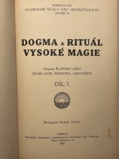 kniha Dogma a rituál vysoké magie, Ústřední nakladatelství okultních děl 1913