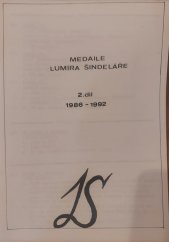 kniha Medaile Lumíra Šindeláře 2. díly 1986 - 1992, ČSN Brno 1992