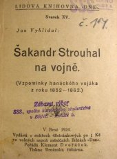 kniha Šakandr Strouhal na vojně [Vzpom. han. vojáka : Z roku 1852-62], Den 1924