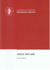 kniha Czech tax law, Masaryk University 2010