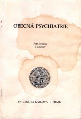 kniha Obecná psychiatrie, Karolinum  1994