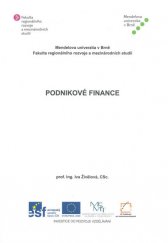 kniha Podnikové finance, Mendelova univerzita v Brně 2013