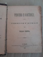 kniha Povídka o Viktorce vesnický román, M. Reisová 1885