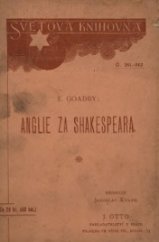 kniha Anglie za Shakespeara, J. Otto 1902