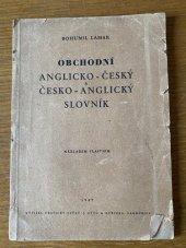 kniha Obchodní anglicko-český a česko-anglický slovník, s.n. 1949