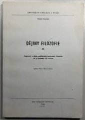 kniha Dějiny filozofie [Díl] 3, - Kapitoly z dějin poklasické buržoasní filozofie 19. a počátků 20. století - určeno pro posl. fak. filozof., SPN 1982