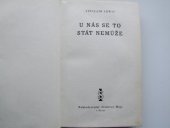 kniha U nás se to stát nemůže, Nakladatelské družstvo Máje 1936