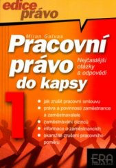 kniha Pracovní právo do kapsy nejčastější otázky a odpovědi, ERA 2001