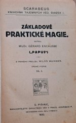 kniha Základové praktické magie. I[-II], Pyšvejc 1920