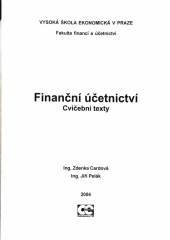 kniha Finanční účetnictví cvičební texty, Oeconomica 2003