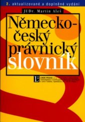 kniha Německo-český právnický slovník, Linde 2003