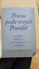 kniha Píšeme podle nových pravidel, Orbis 1958