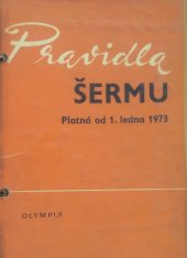 kniha Pravidla šermu platná od 1. ledna 1973, Olympia 1973