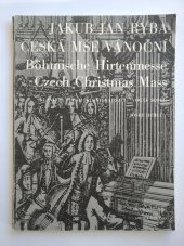 kniha Česká mše vánoční Klavírní výtah Josef Hercl, Editio Supraphon 1986