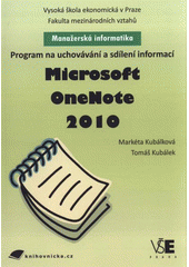 kniha Program na uchovávání a sdílení informací Microsoft OneNote 2010, Tribun EU 2011