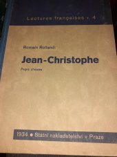 kniha Jean-Christophe pages choisies, Státní nakladatelství 1934