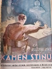 kniha Kámen stínů a Rudá pečeť Kriminální historie, Joža Jícha 1930