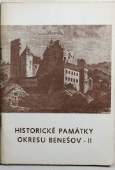 kniha Historické památky okresu Benešov II., Okresní muzeum a okresní archiv v Benešově 1989