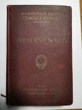 kniha Civilní řád soudní a jurisdikční norma (zákony ze dne 1. srpna 1895, č. 110, 111, 112, 113 ř.z.) s dodatky, Československý kompas 1927