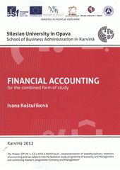 kniha Financial accounting for the combined form of study, Silesian University in Opava, School of Business Administration in Karviná 2012