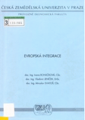 kniha Evropská integrace, Česká zemědělská univerzita v Praze, Provozně ekonomická fakulta ve vydavatelství Credit 2003