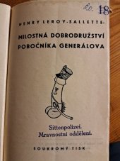 kniha Milostná dobrodružství pobočníka generálova, s.n. 1920