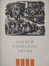 kniha Učením vzdělávej ducha výbor z promočních projevů M. Jana Husa, SPN 1959