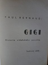 kniha Gigi Historie vídeňského pasáka, s.n. 1938