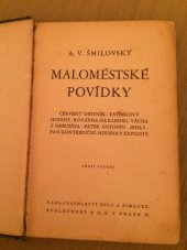 kniha Maloměstské povídky, Šolc a Šimáček 1938
