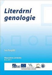kniha Literární genologie, Masarykova univerzita 2014