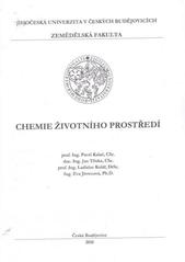 kniha Chemie životního prostředí, Jihočeská univerzita, Zemědělská fakulta 2010