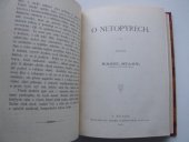 kniha O netopýrech, František Bačkovský 1896