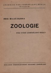 kniha Zoologie pro vyšší školy hospodářské, Československá akademie zemědělská 1937