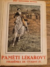 kniha Paměti lékařovy XIV Hraběnka de Charny IV, Jos. R. Vilímek 1925