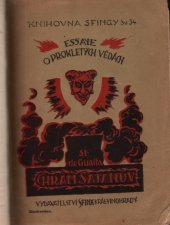 kniha Chrám satanův [Kniha I], - Pojednání o prokletých vědách. - Had knihy stvoření : Prvé sedmero., Sfinx 1921